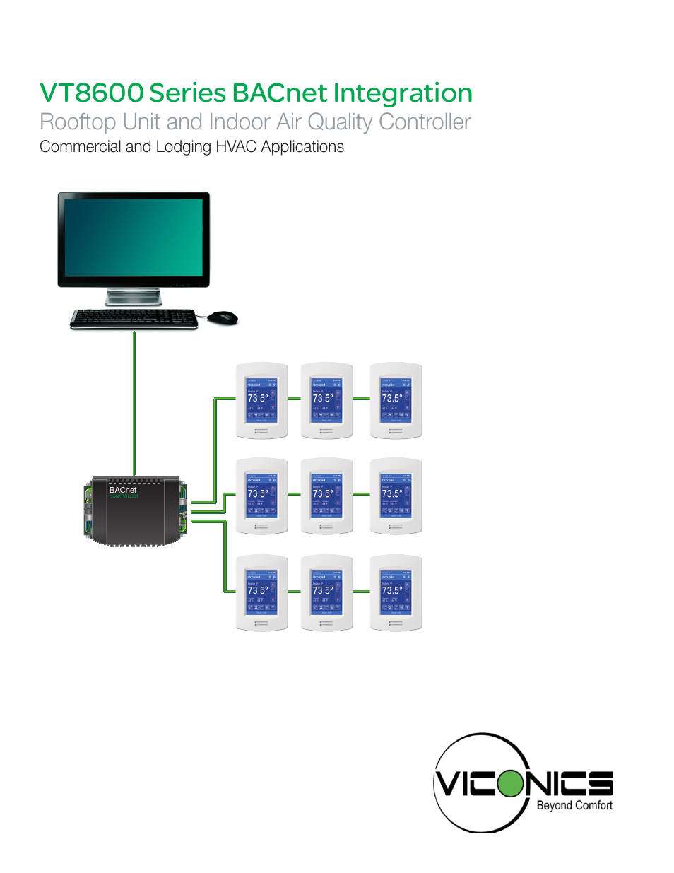 Viconics VT8600 Series BACnet Integration Guide User Manual | 41 pages