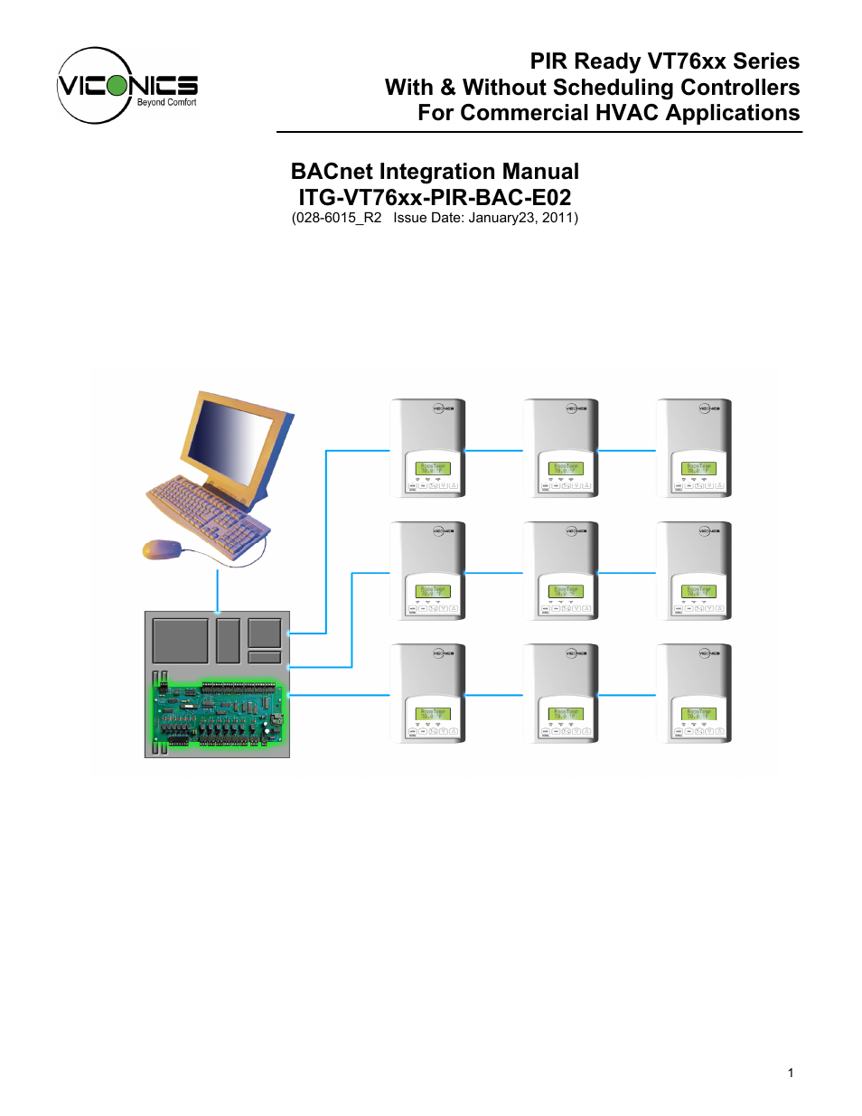 Viconics VT7600F Integration Guide BACnet User Manual | 29 pages