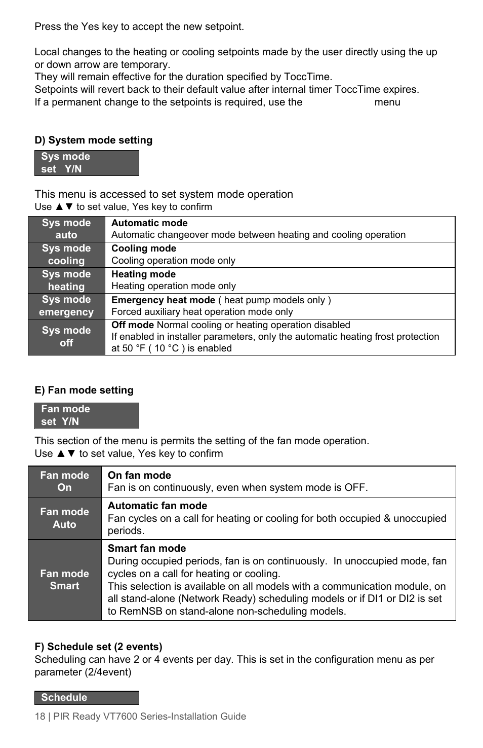 Viconics VT7600 Installation Guide (Current Release 5000 Series PIR Ready) User Manual | Page 18 / 39