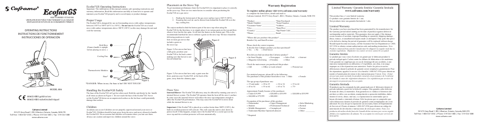 Caframo 806GS-BBX User Manual | 2 pages