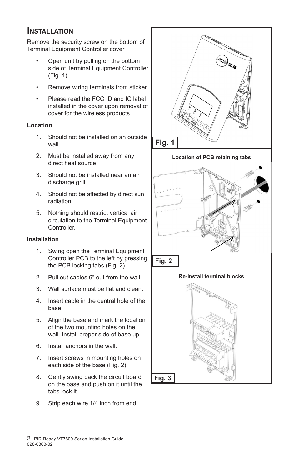 Fig. 1 | Viconics VT7606E Installation Manual User Manual | Page 2 / 34
