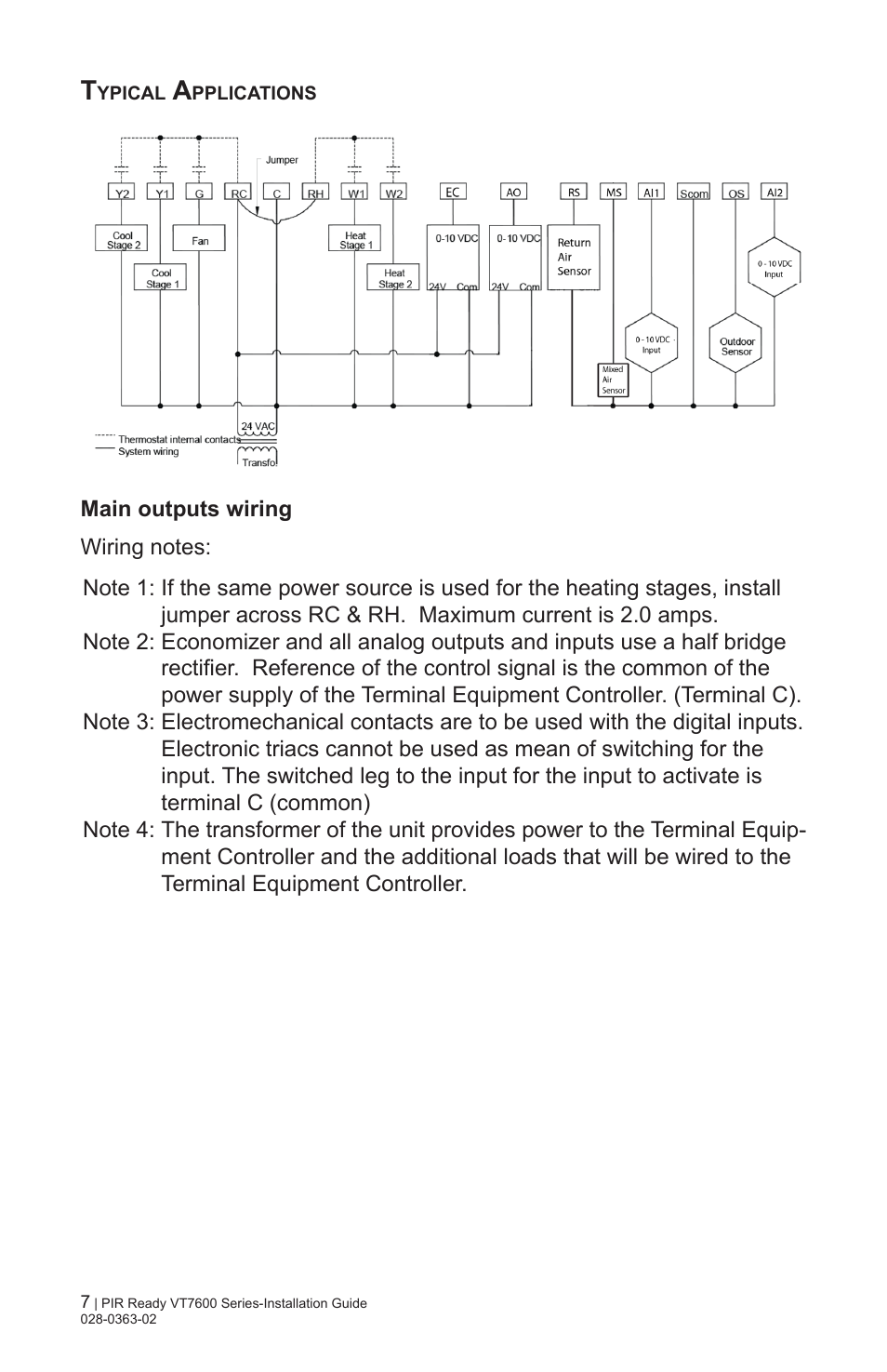 Viconics VT7606E Installation Manual User Manual | Page 7 / 34