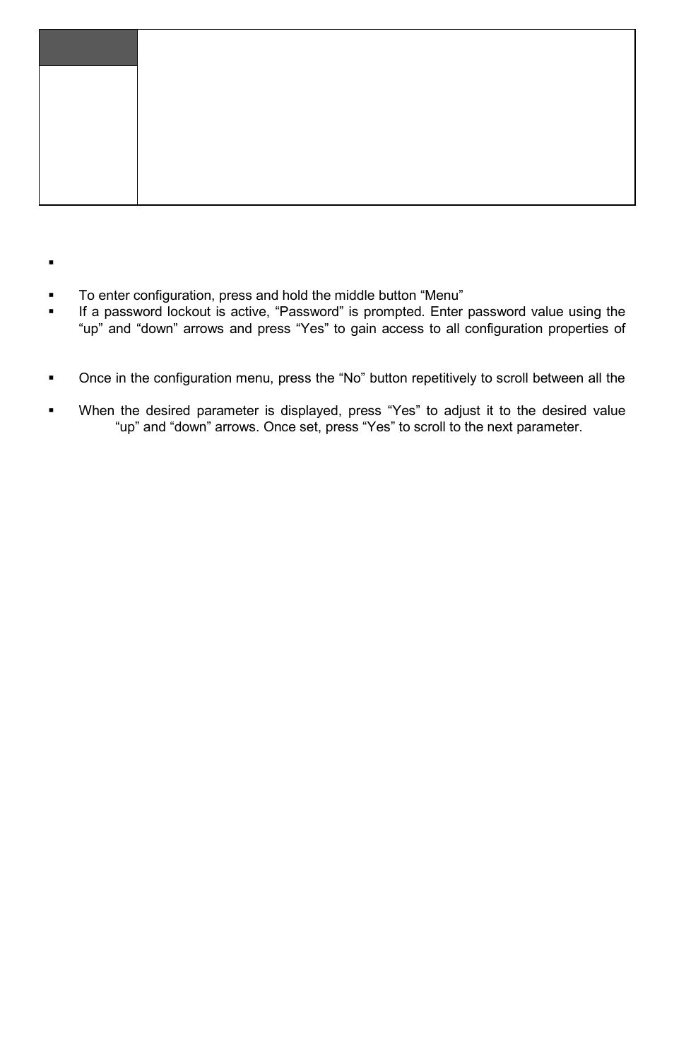 Installer configuration parameter menu | Viconics VT7600W Installation Manual User Manual | Page 22 / 35