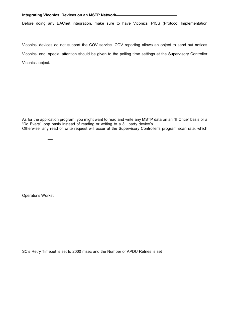 Viconics VTR7300 BACnet Integration Manual User Manual | Page 29 / 31