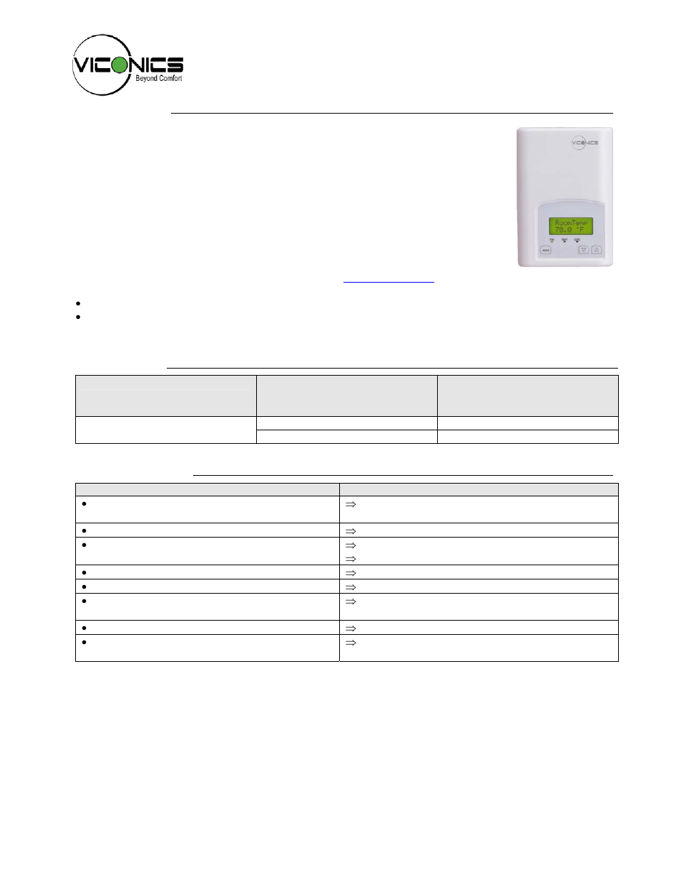 Viconics VT7200 Installation Manual (First Release 1000 Series) User Manual | 15 pages