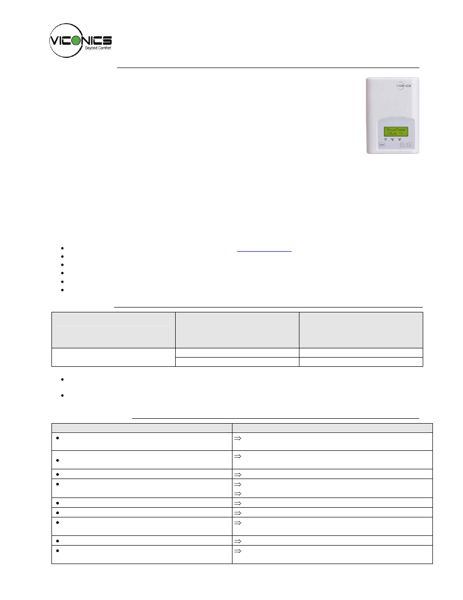 Viconics VT7200 Installation Manual (Previous Release 5000 Series PIR Ready) User Manual | 15 pages