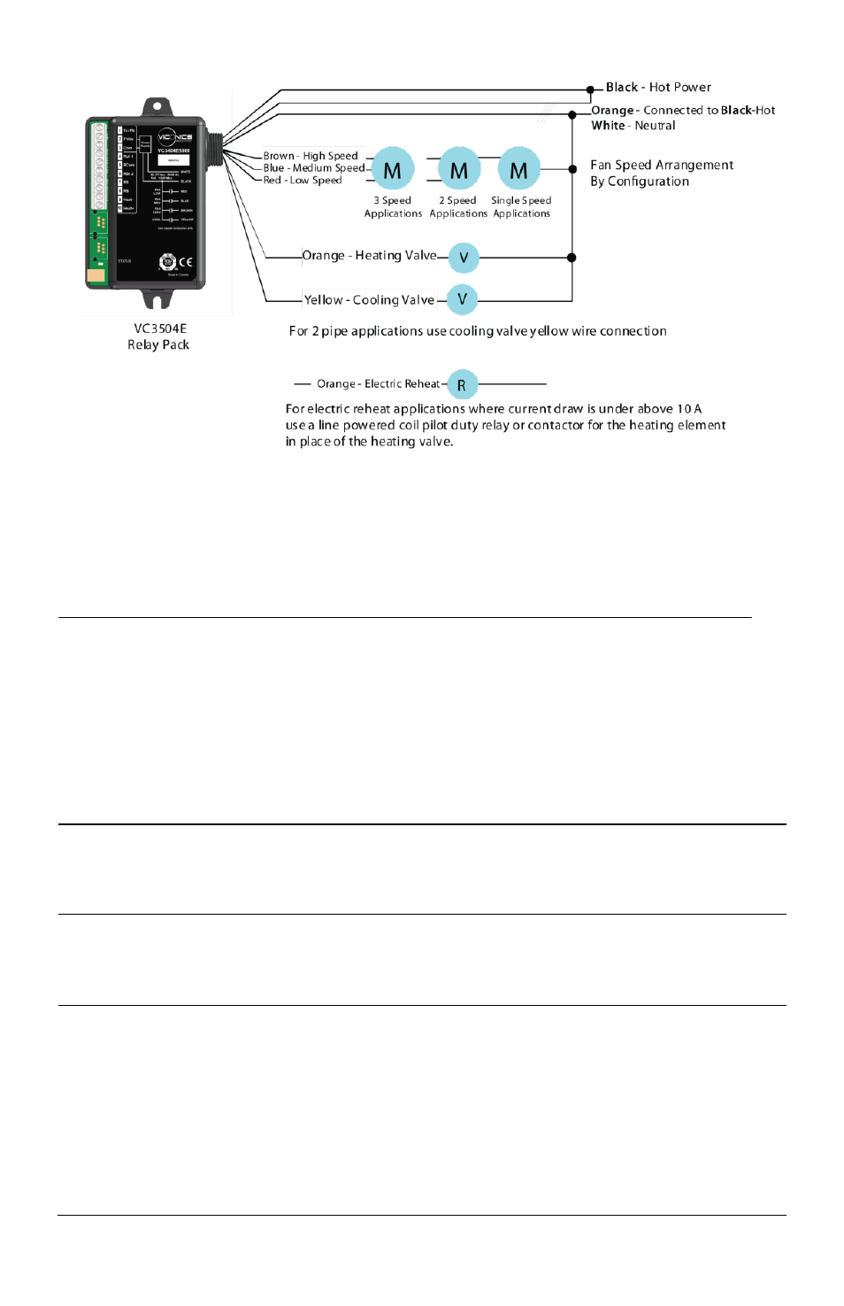 Typical wiring example, Specifications | Viconics VC3000 Installation Manual User Manual | Page 9 / 10