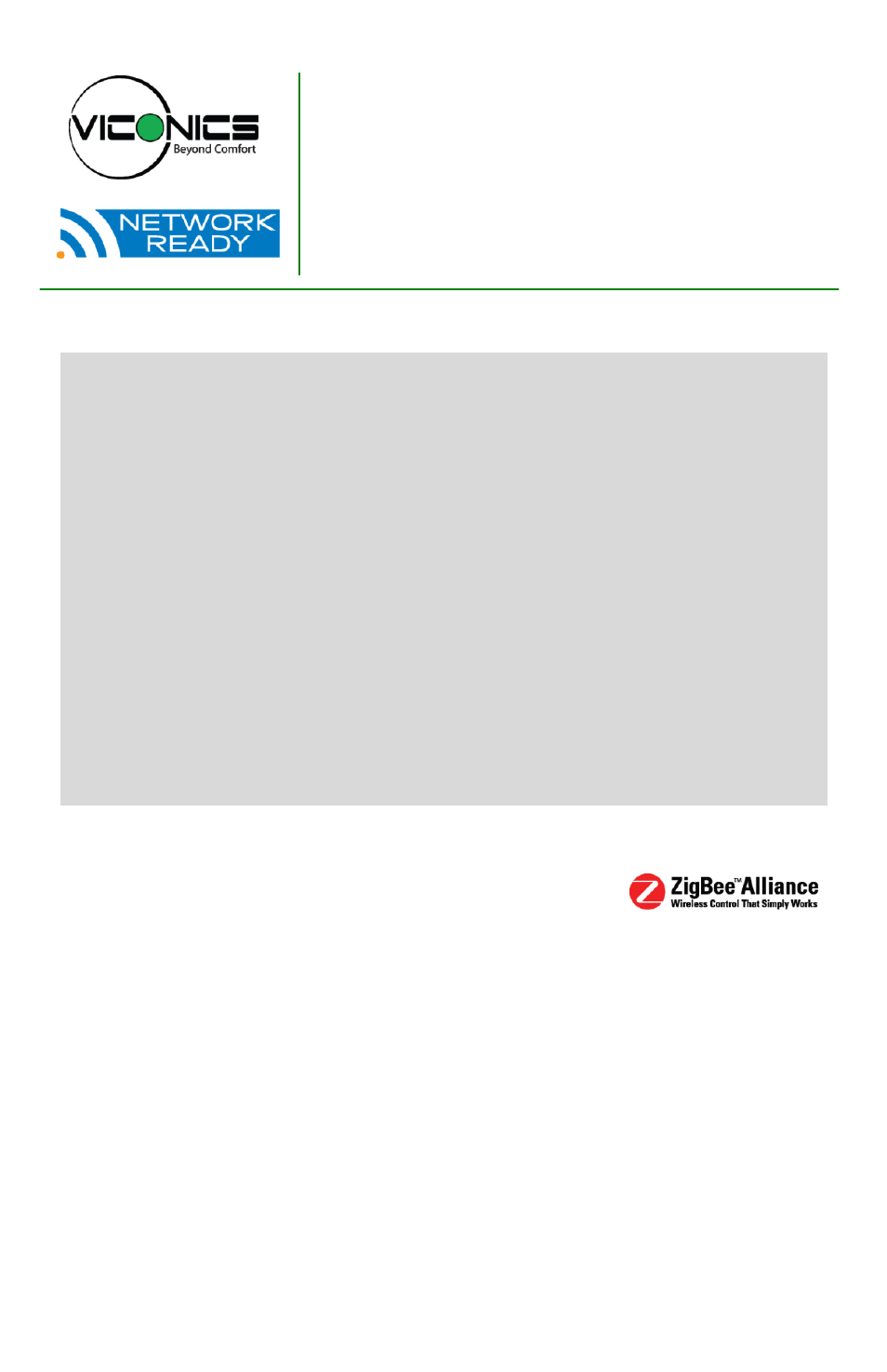 Viconics VWA5000 (Classic ZigBee) Installation Guide User Manual | 18 pages