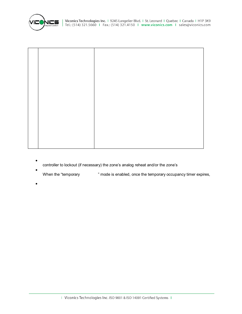 Viconics VWZS Engineering Guide Specifications User Manual | Page 7 / 10