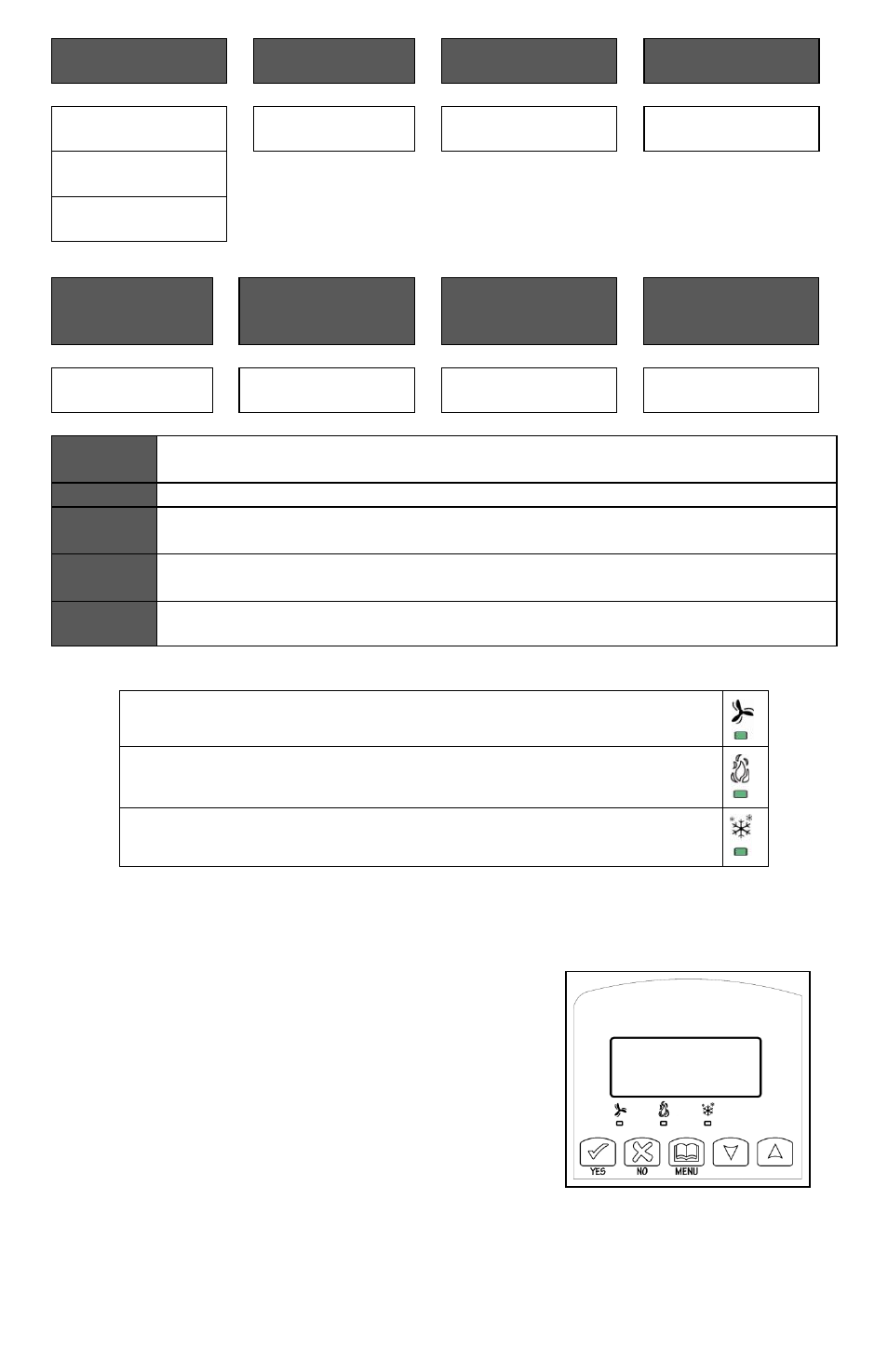 User interface, User configuration menu | Viconics VZ7656H Wireless Installation Guide User Manual | Page 11 / 29