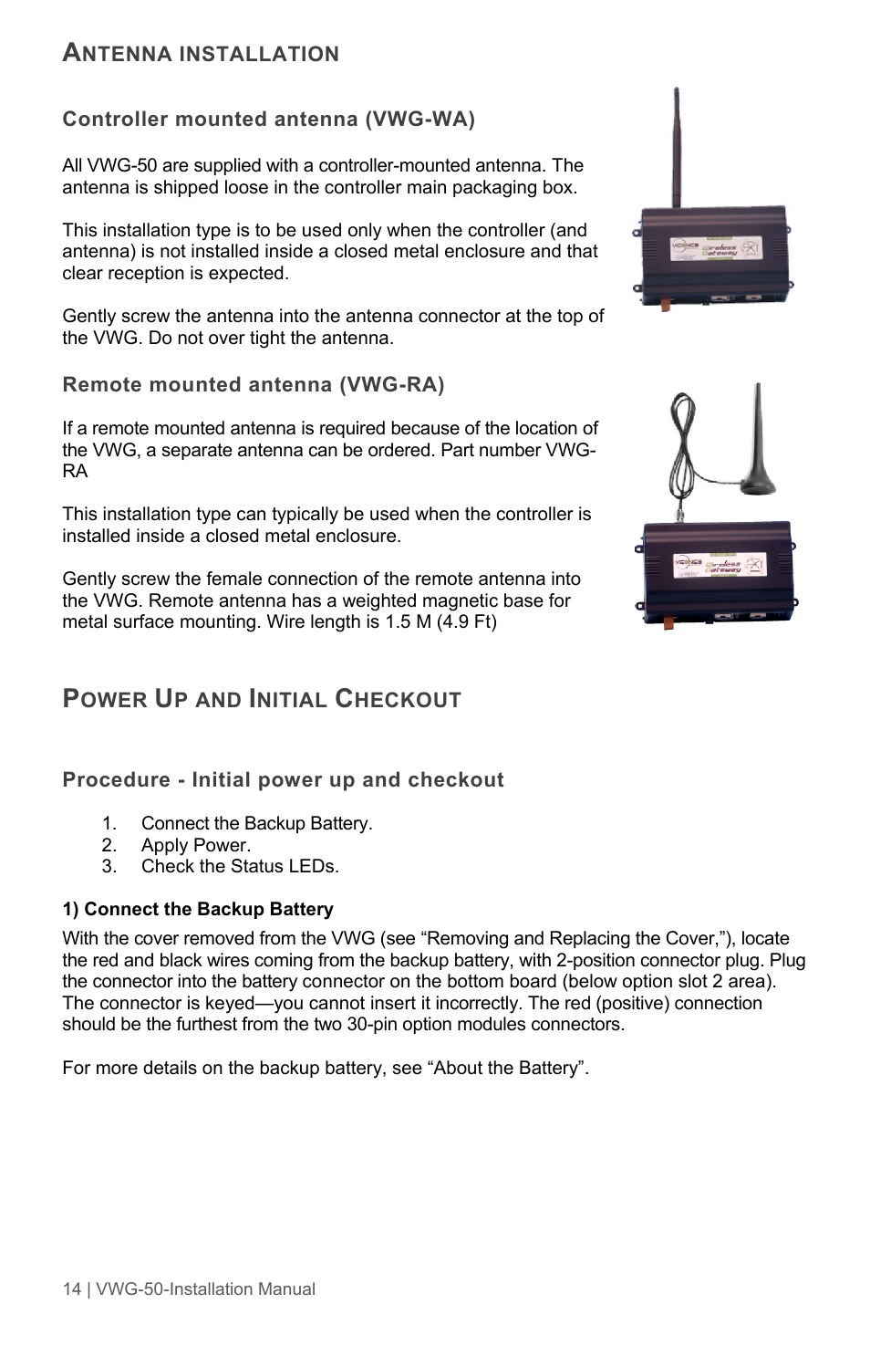 Viconics VWG-50 (Classic ZigBee) Installation Guide User Manual | Page 14 / 20