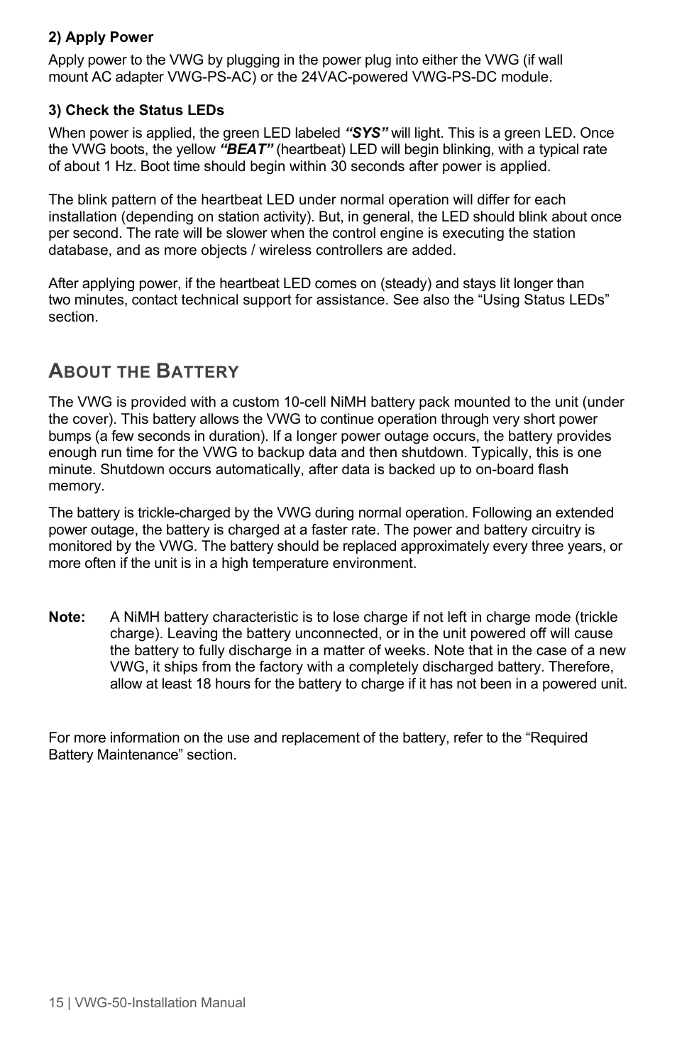Viconics VWG-50 (Classic ZigBee) Installation Guide User Manual | Page 15 / 20