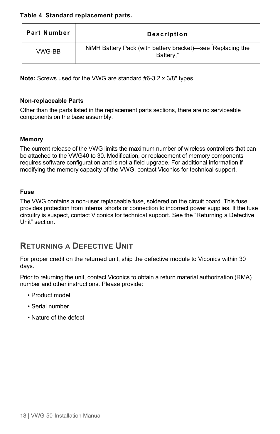 Viconics VWG-50 (Classic ZigBee) Installation Guide User Manual | Page 18 / 20