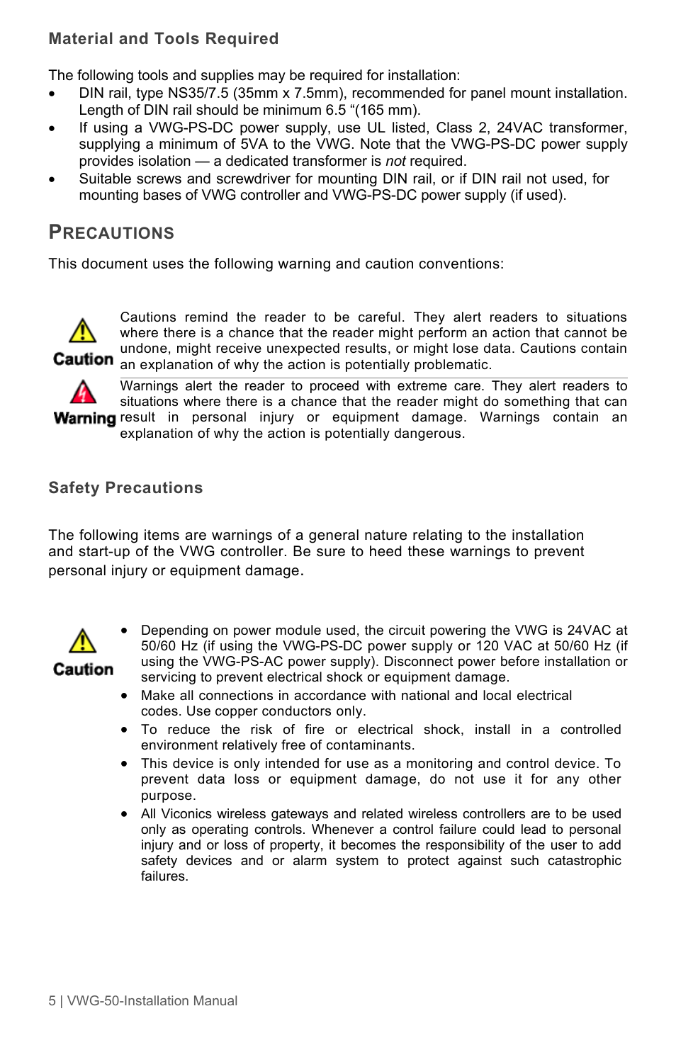 Viconics VWG-50 (Classic ZigBee) Installation Guide User Manual | Page 5 / 20