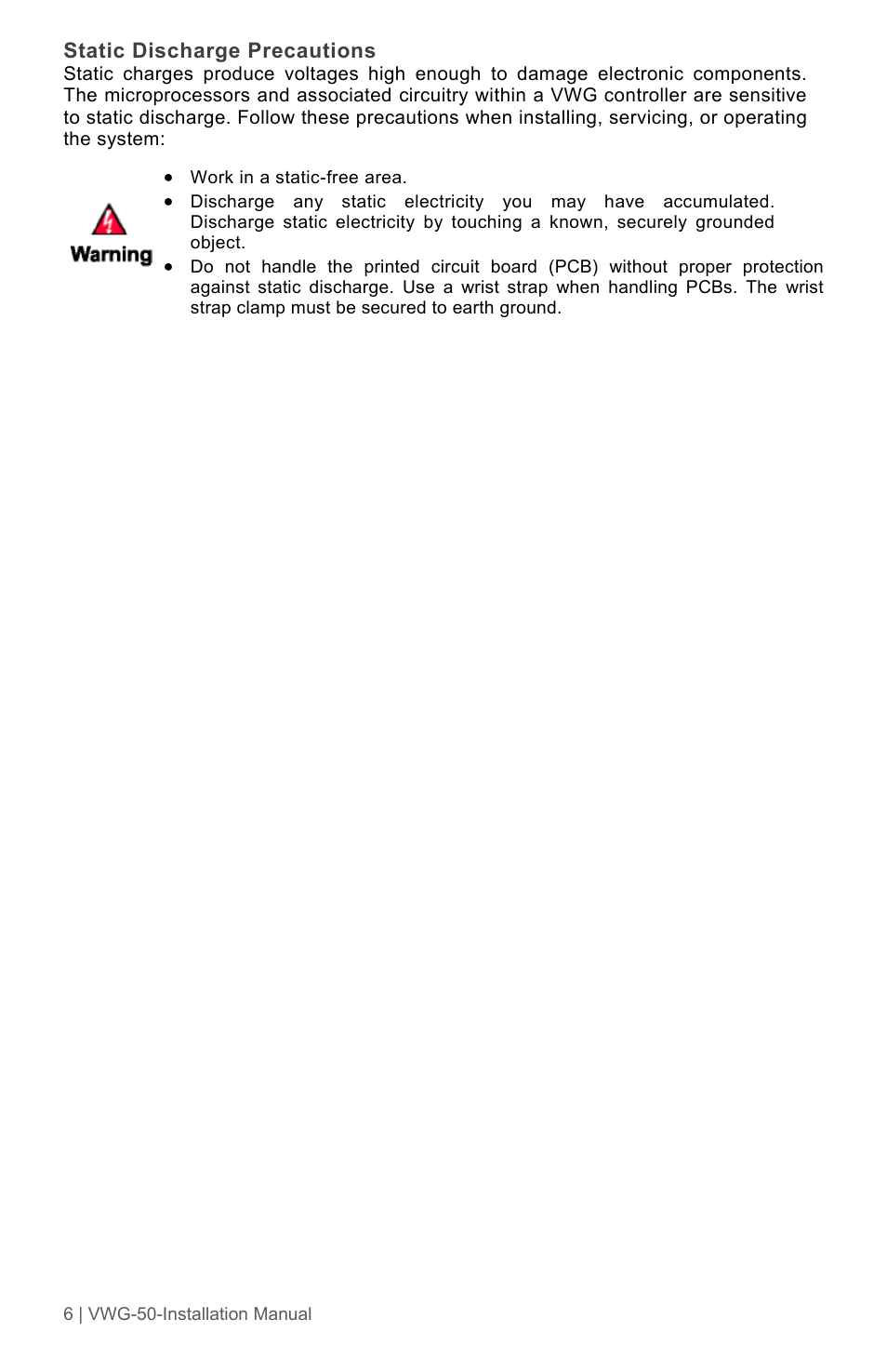 Viconics VWG-50 (Classic ZigBee) Installation Guide User Manual | Page 6 / 20