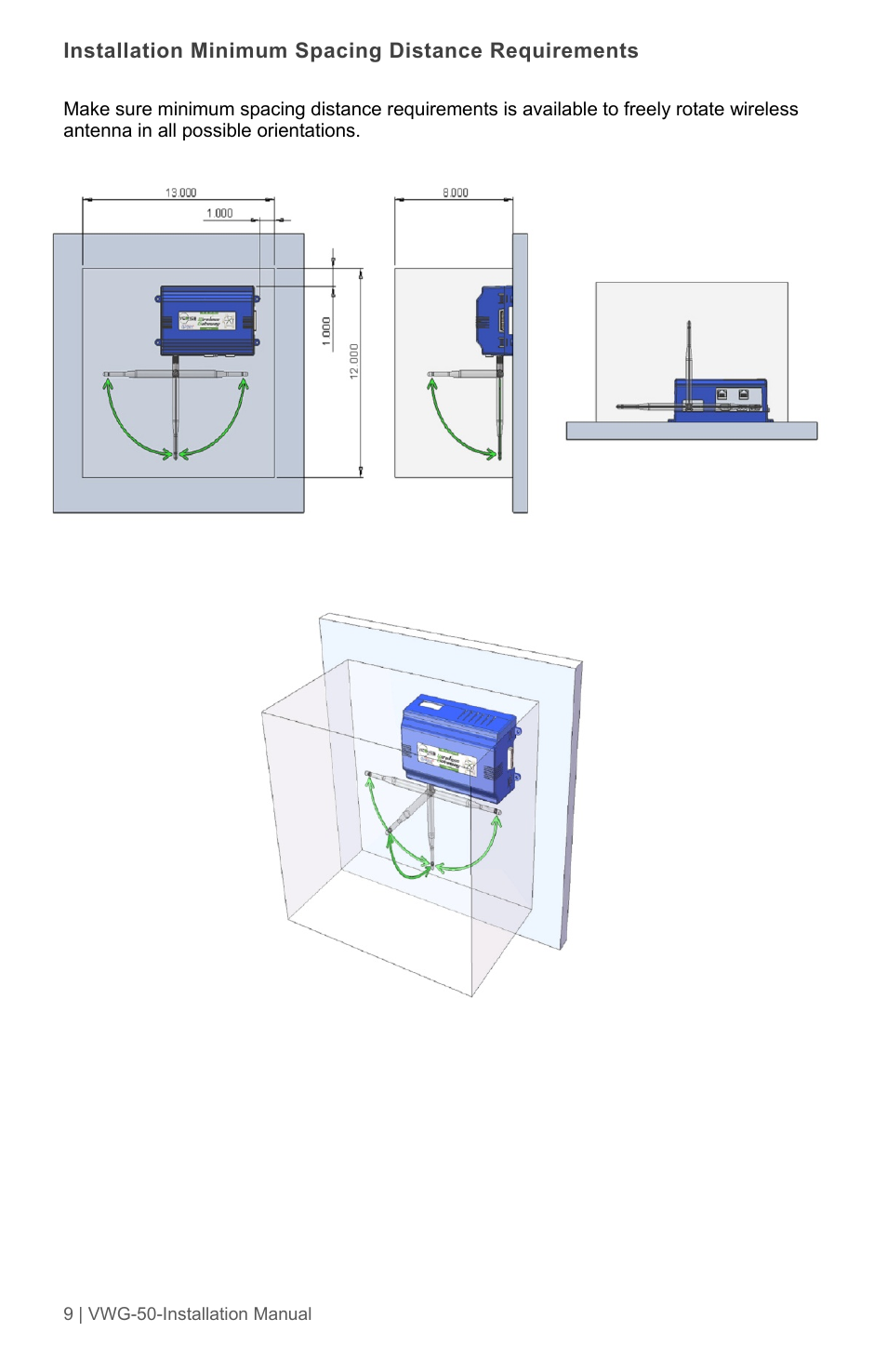 Viconics VWG-50 (Classic ZigBee) Installation Guide User Manual | Page 9 / 20