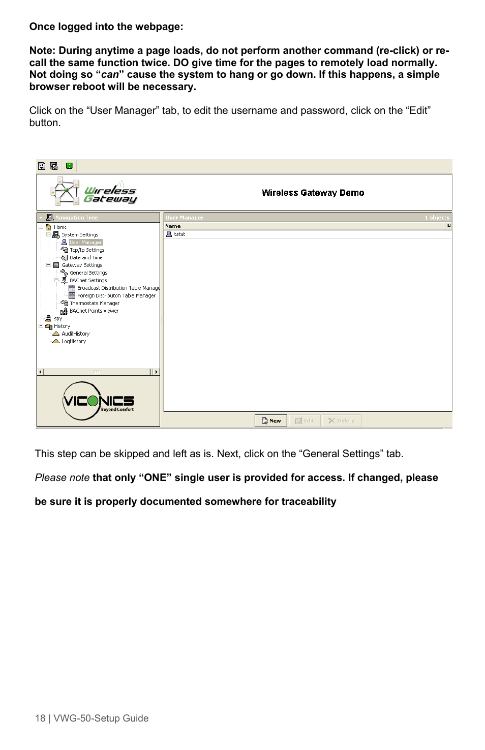 Viconics VWG-50 (Classic ZigBee) Design Consideration and Setup Guide User Manual | Page 18 / 33