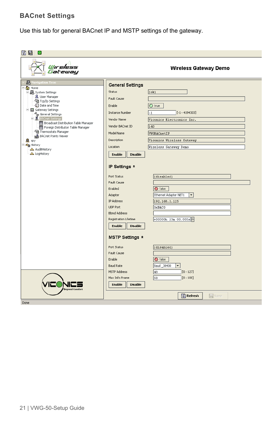 Viconics VWG-50 (Classic ZigBee) Design Consideration and Setup Guide User Manual | Page 21 / 33