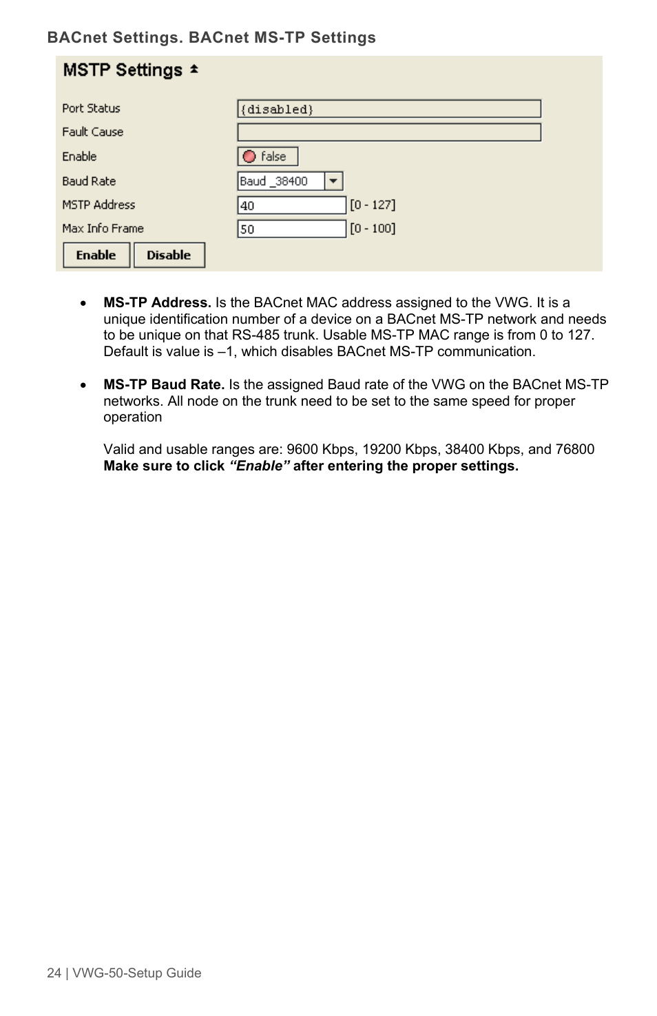 Viconics VWG-50 (Classic ZigBee) Design Consideration and Setup Guide User Manual | Page 24 / 33