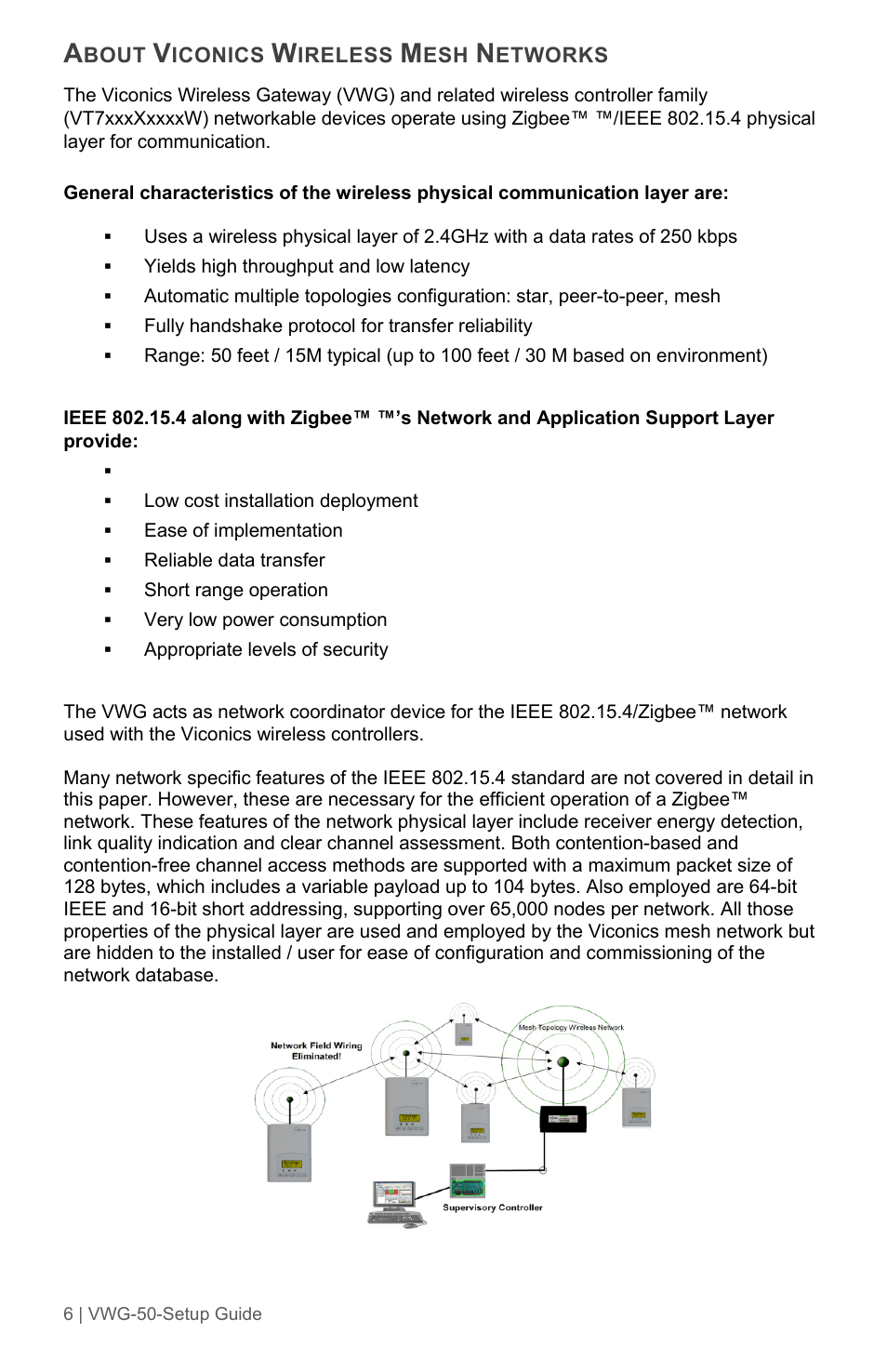 Viconics VWG-50 (Classic ZigBee) Design Consideration and Setup Guide User Manual | Page 6 / 33