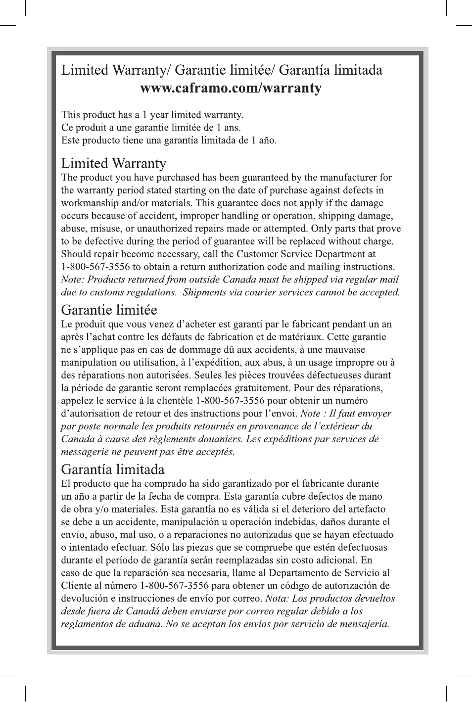 Caframo 7802CA-GBX User Manual | Page 5 / 12