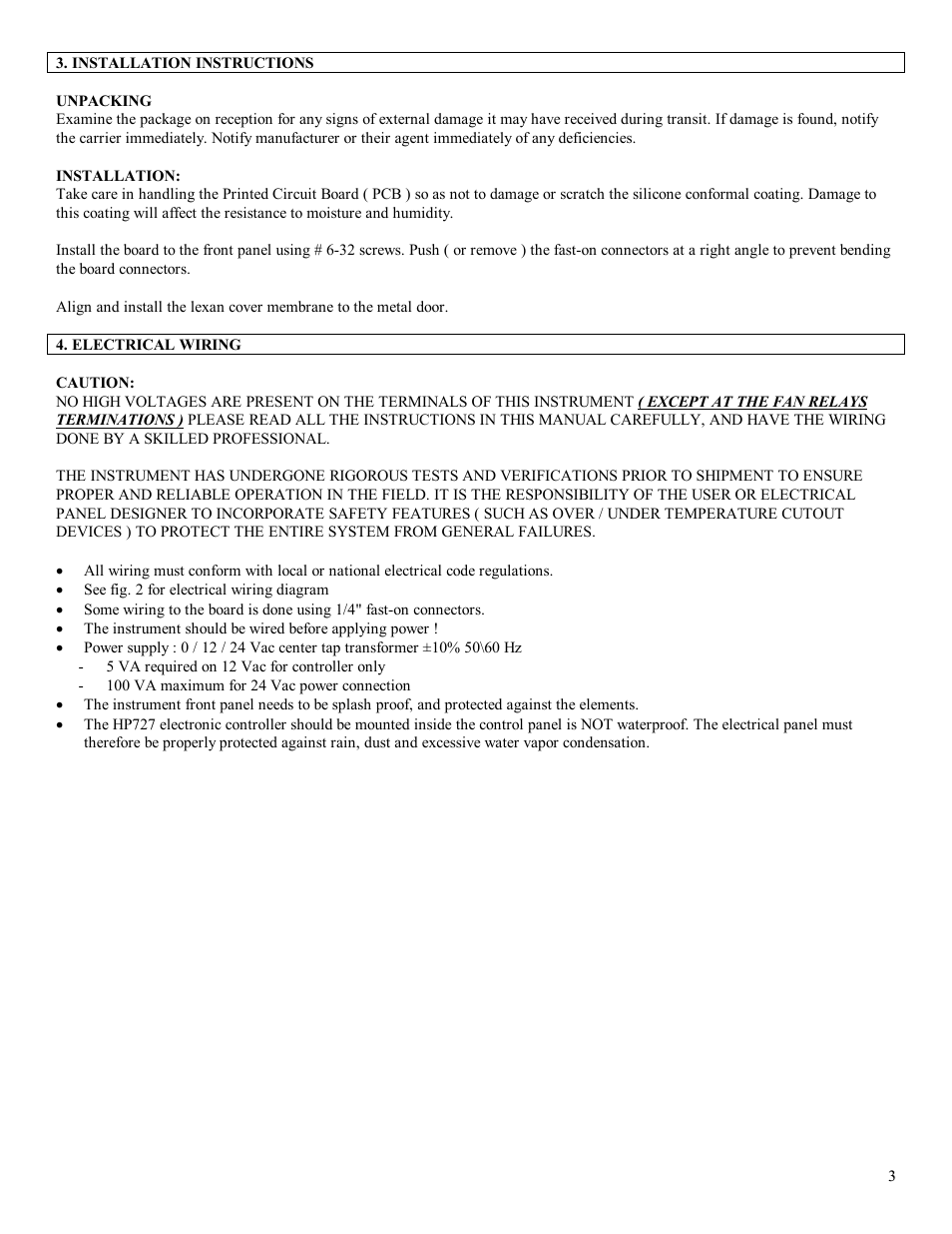 Viconics HP727 User Manual | Page 3 / 15