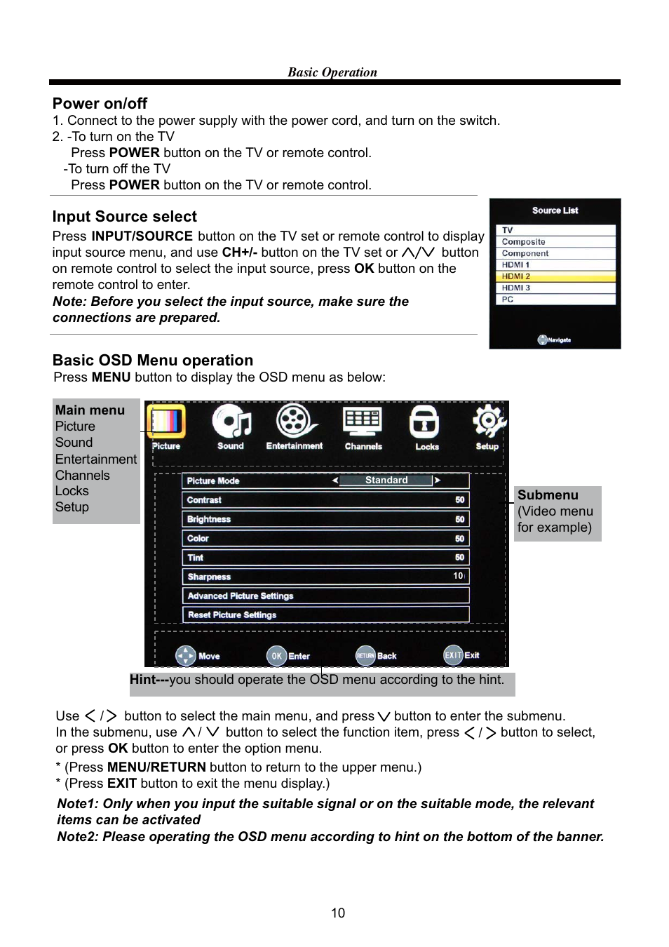 VIORE LC32VH60CN User Manual | Page 12 / 28