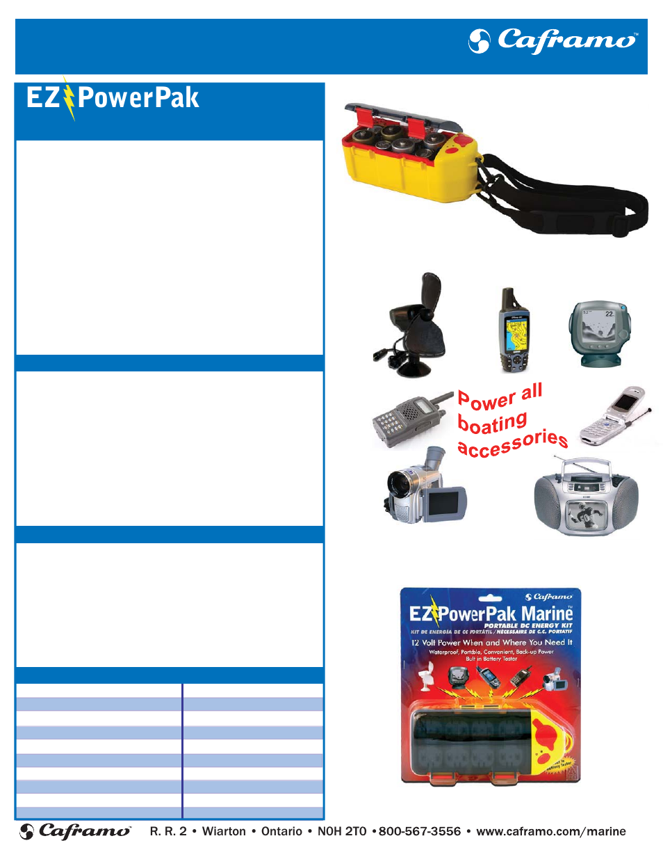 Caframo EZ PowerPak 902 User Manual | 1 page