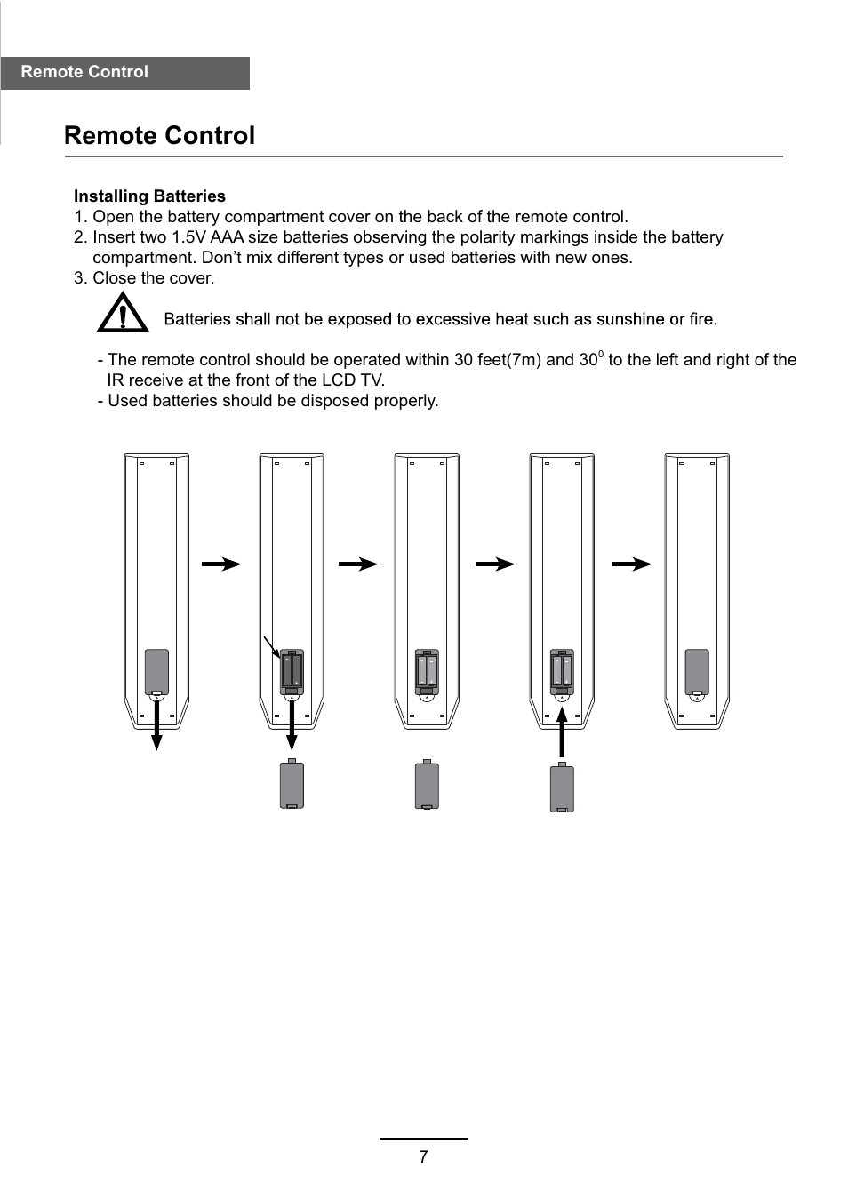 Remote control | VIORE LC55VFZ61 User Manual | Page 10 / 24