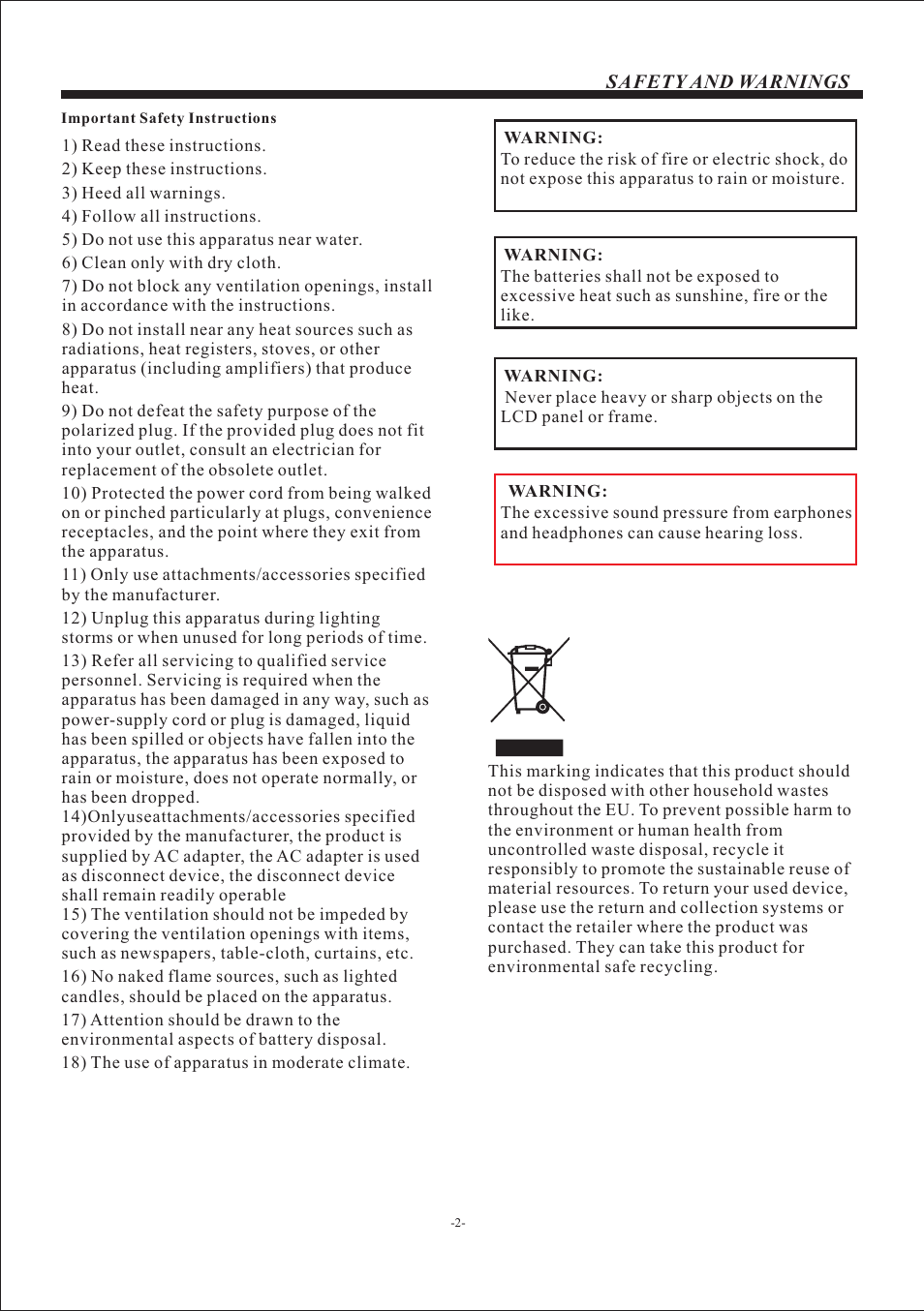VIORE LED19VH50 User Manual | Page 3 / 19