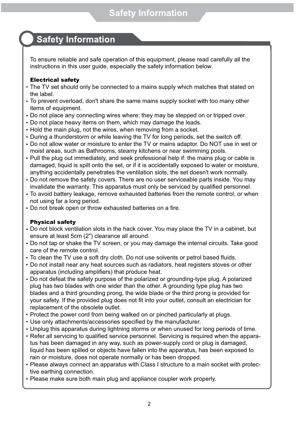 VIORE LED32VF60 User Manual | Page 5 / 24