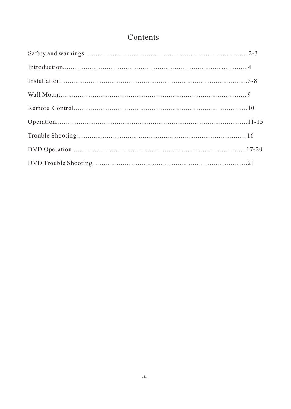 VIORE LED26VF55D User Manual | Page 2 / 23