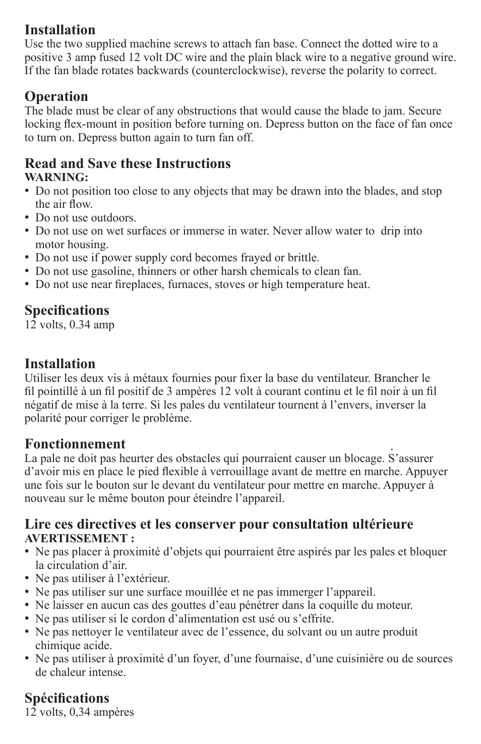 Caframo Camano 743CA-WBX User Manual | Page 2 / 7