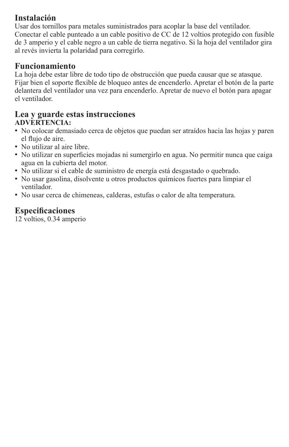 Caframo Camano 743CA-WBX User Manual | Page 3 / 7