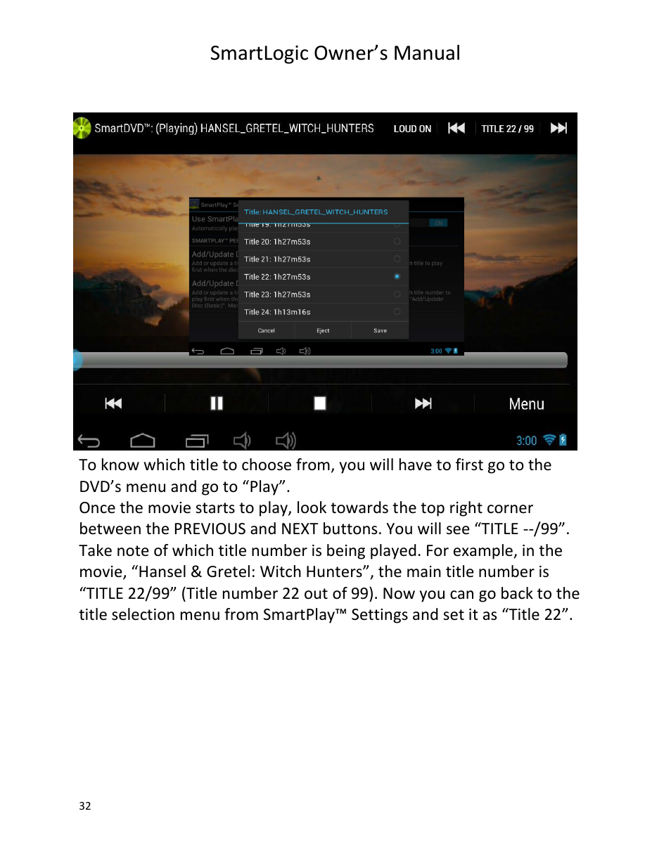 Smartlogic owner’s manual | Vizualogic SmartLogic User Manual | Page 32 / 48