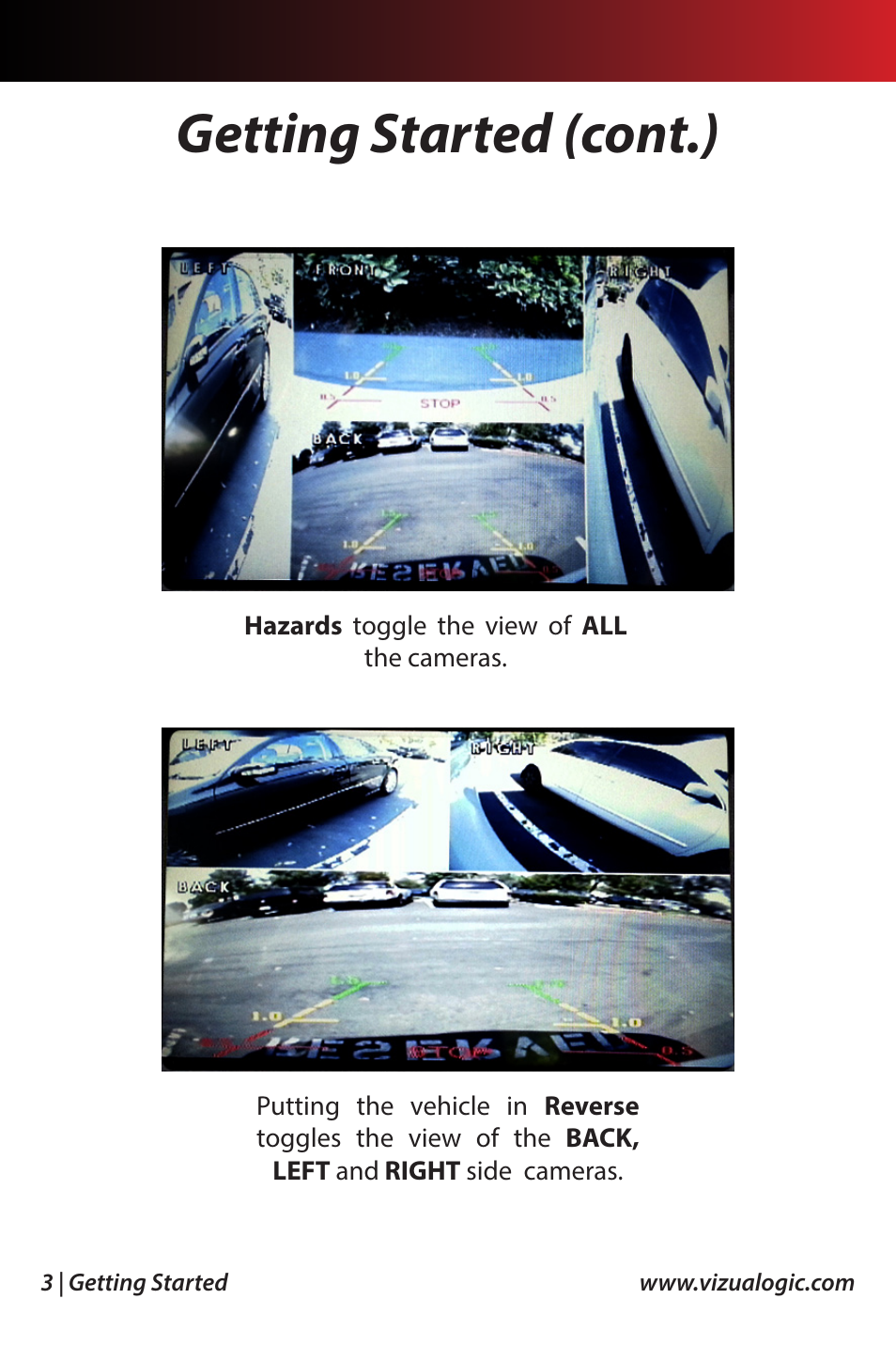 Getting started (cont.) | Vizualogic SmartView Full 360 User Manual | Page 4 / 12