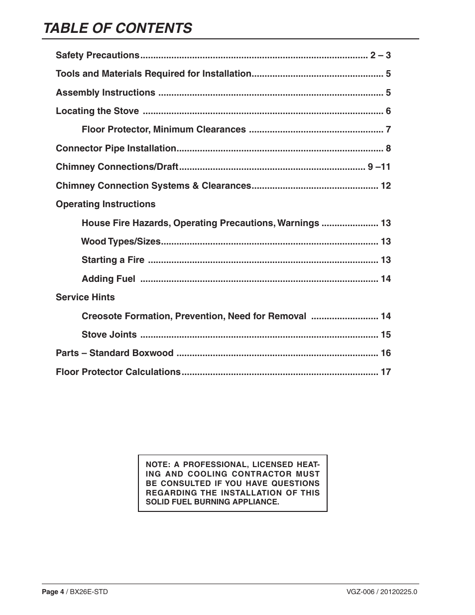 Vogelzang BX26E User Manual | Page 4 / 18