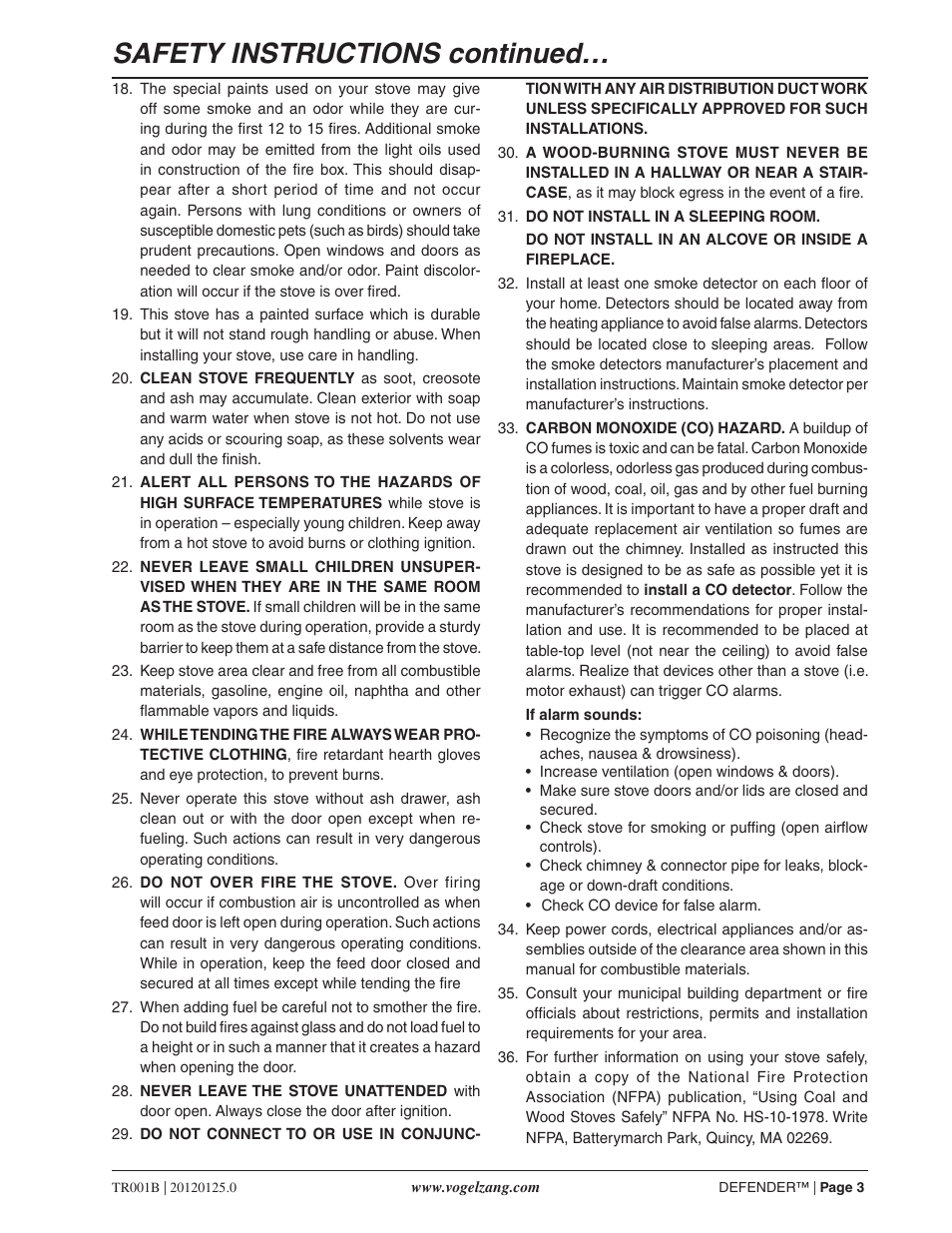 Safety instructions continued | Vogelzang TR001B User Manual | Page 3 / 24