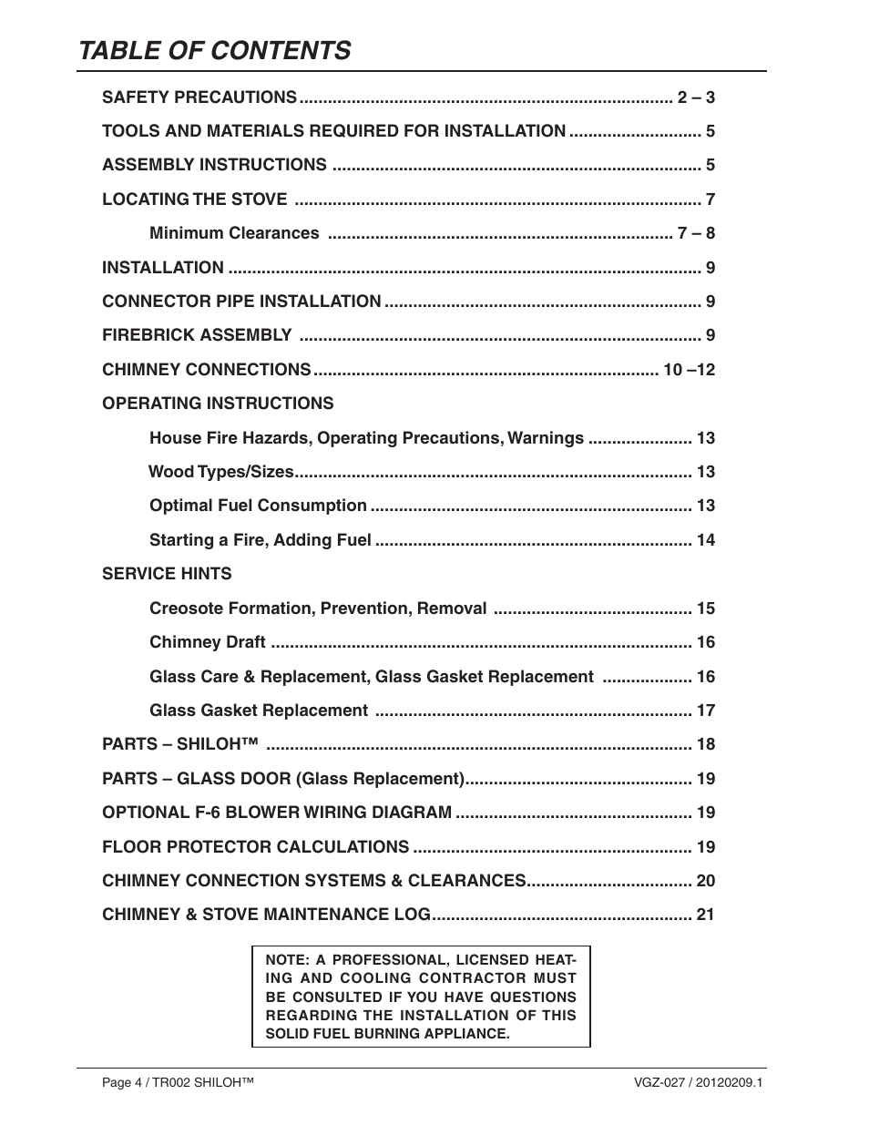 Vogelzang TR002 User Manual | Page 4 / 22