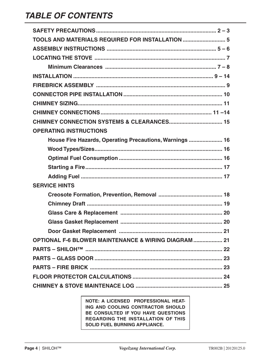 Vogelzang TR002B User Manual | Page 4 / 26