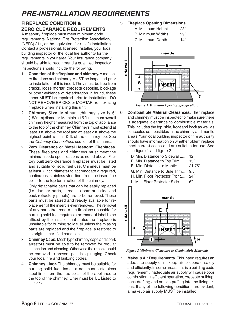 Pre-installation requirements | Vogelzang TR004 User Manual | Page 6 / 18