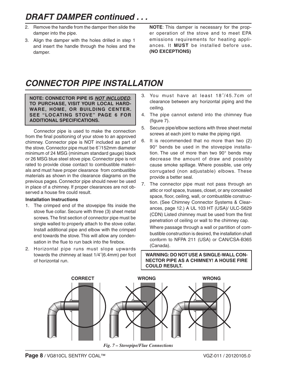 Vogelzang VG810CL User Manual | Page 8 / 22