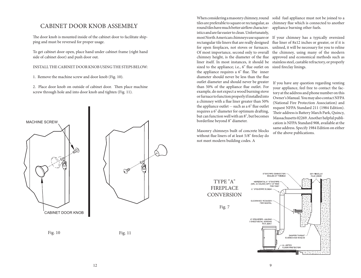 Cabinet door knob assembly | Vogelzang VG820E (new as of 2013) User Manual | Page 9 / 10