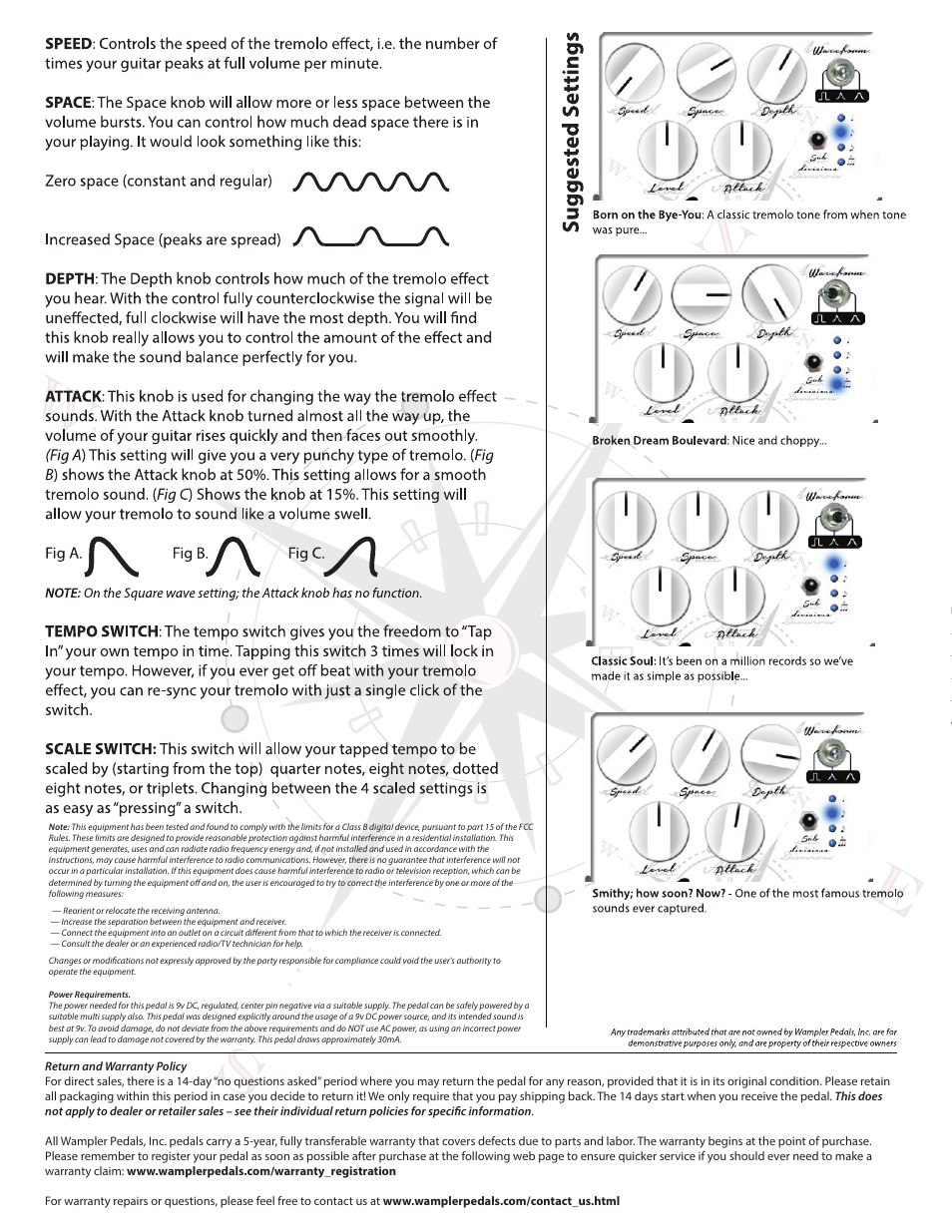 Latitude_2 | Wampler Pedals Tremolo Deluxe User Manual | Page 2 / 2