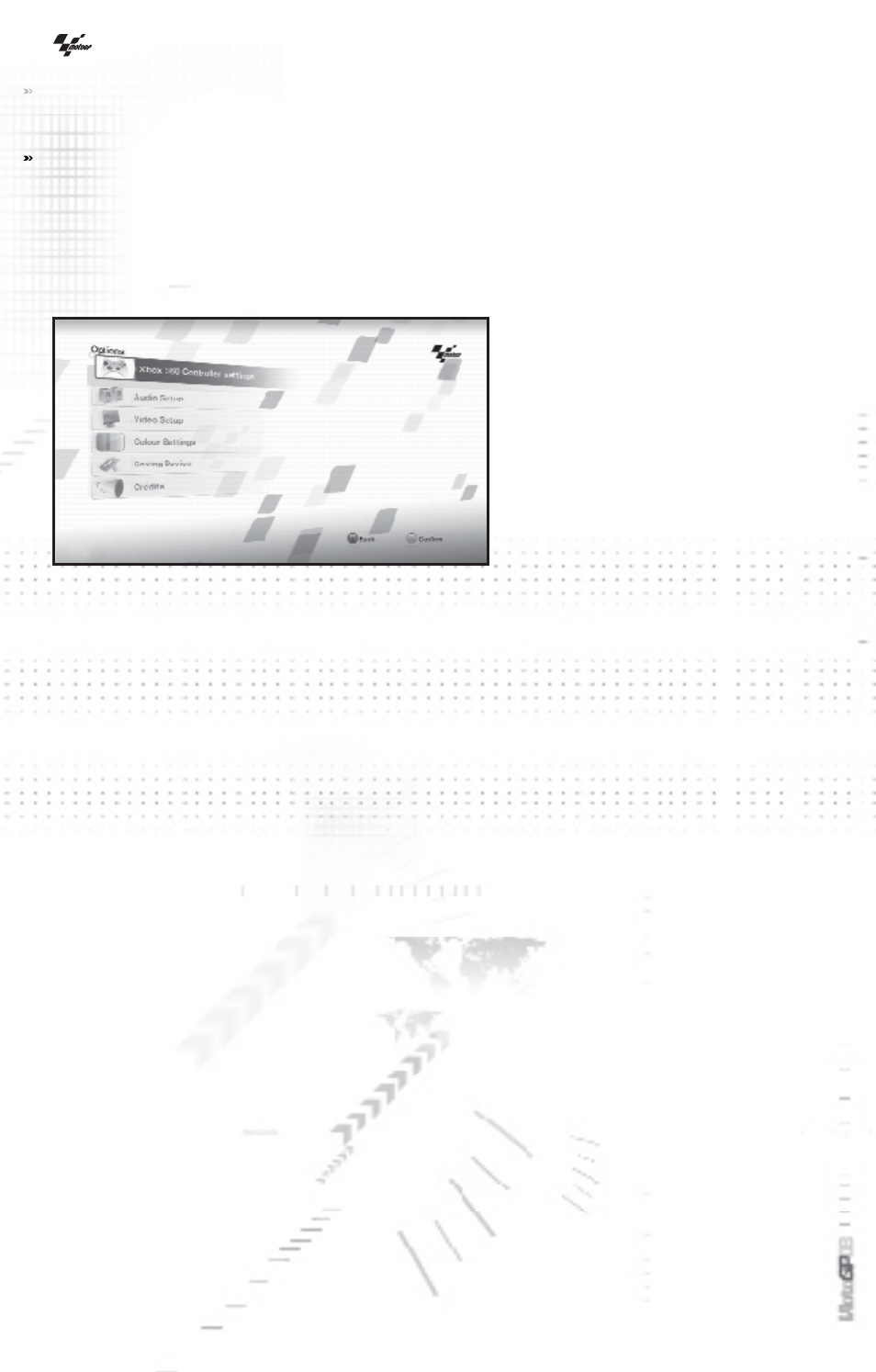 Main menu | Microsoft Xbox360 MotoGP08 User Manual | Page 11 / 28