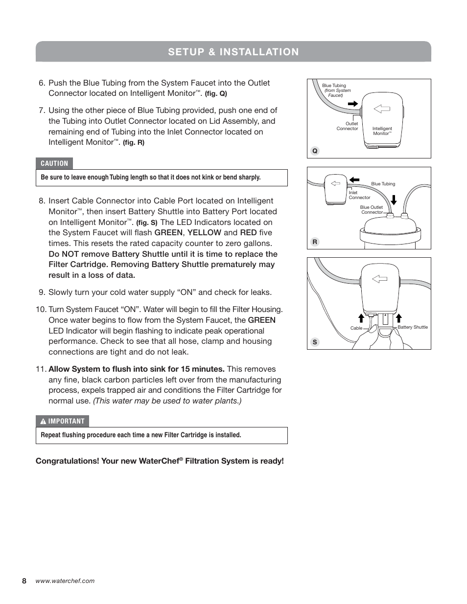 Setup & installation | WaterChef U9000 User Manual | Page 10 / 16