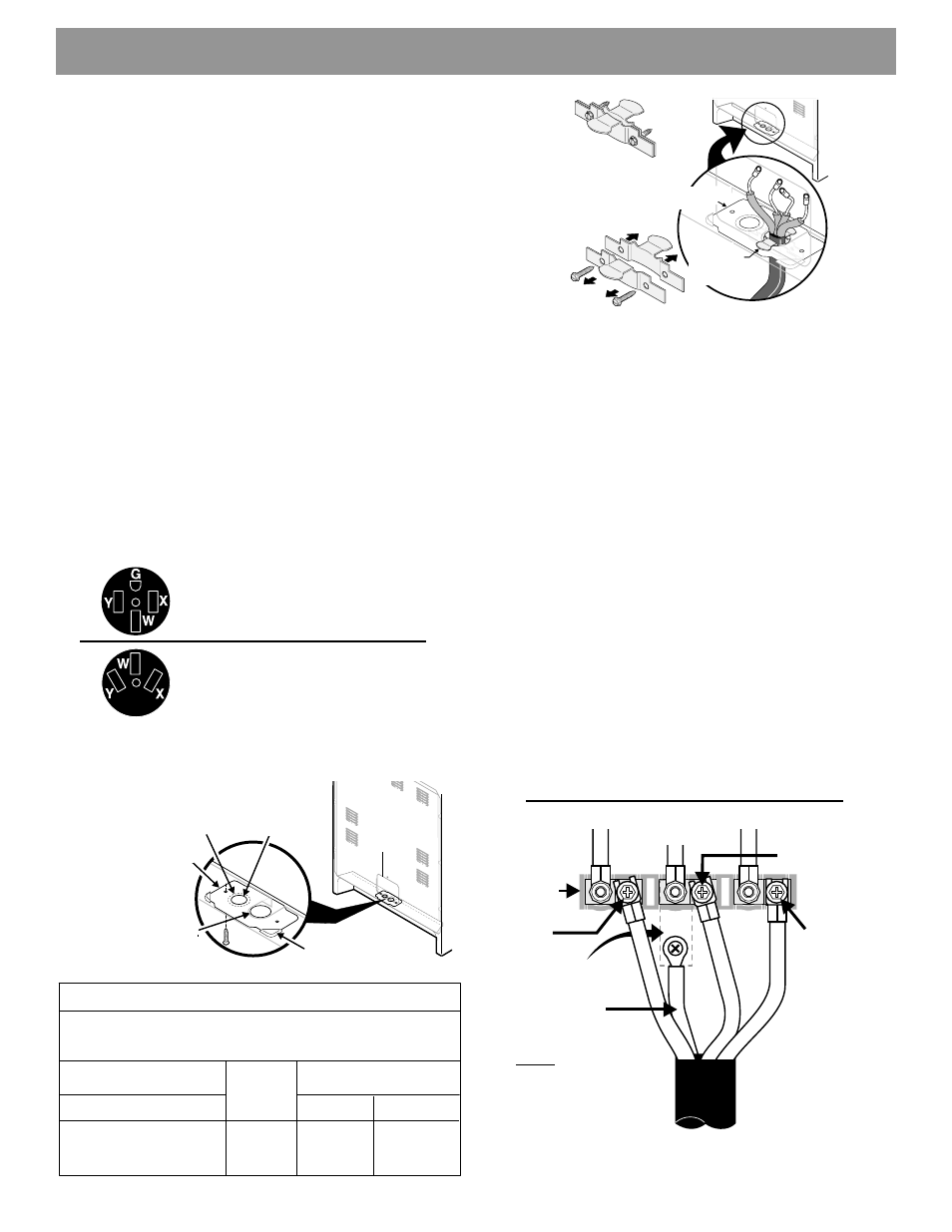 Conexión tetrafilar | White-Westinghouse WWEF3004KW Installation Guide User Manual | Page 7 / 8