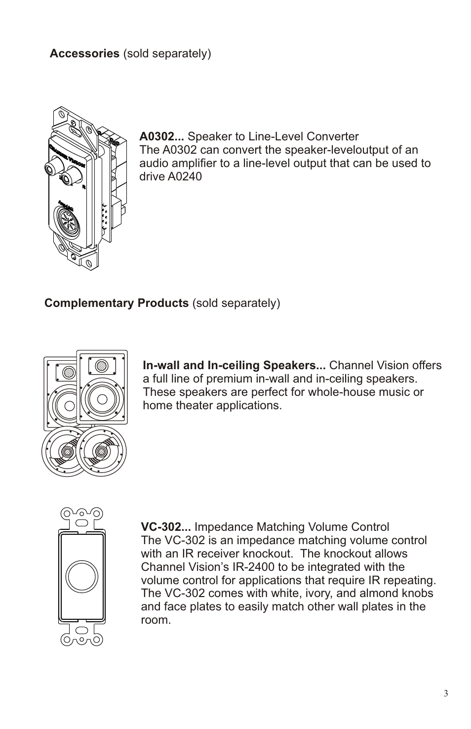 Channel Vision A0240 User Manual | Page 3 / 8
