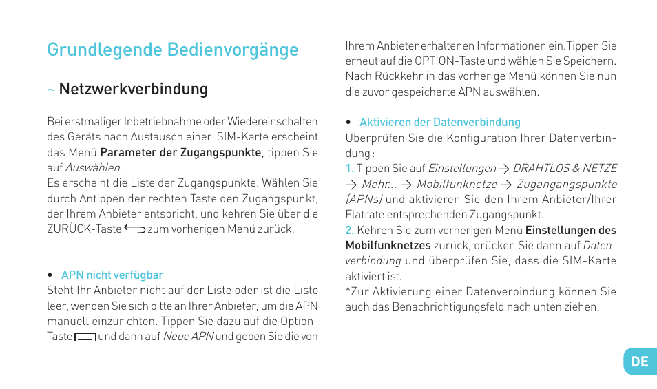 Grundlegende bedienvorgänge | Wiko RAINBOW 4G User Manual | Page 133 / 218