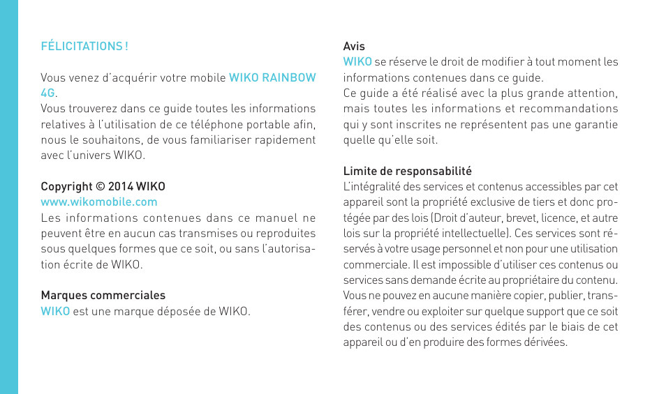 Wiko RAINBOW 4G User Manual | Page 28 / 218